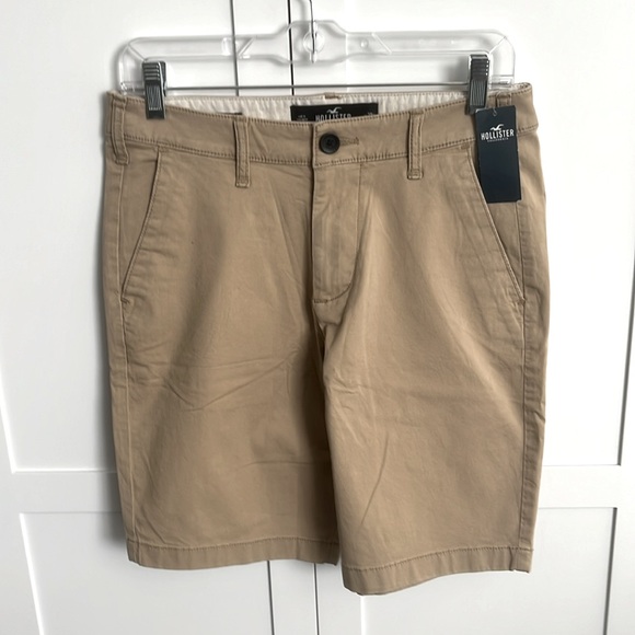 Abercrombie & Fitch Men’s Classic Epic Flex Khaki Flat Front Shorts Size 28 NWT - Picture 6 of 7